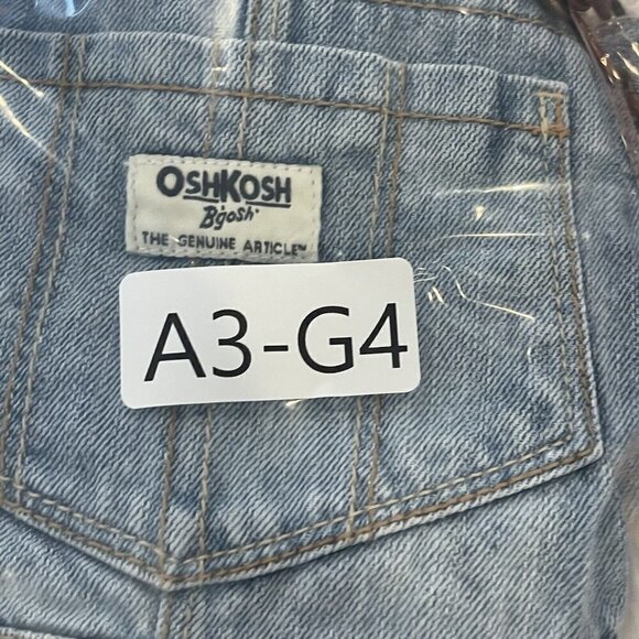 Oshkosh B'gosh Overall Dress Denim White skirt Size 5T eyelets pictures classic - Picture 7 of 7